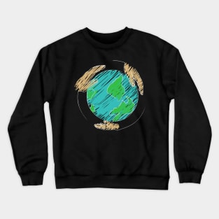 Our world is in our hands Crewneck Sweatshirt